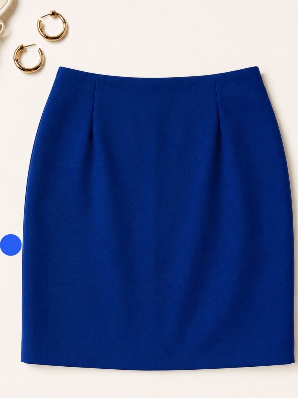 Spiegel Royal Blue Pencil Skirt Fully Lined Made in USA - Size 14